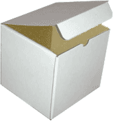 Flabco - Large White Shipping Box (7" x 7" x 7")